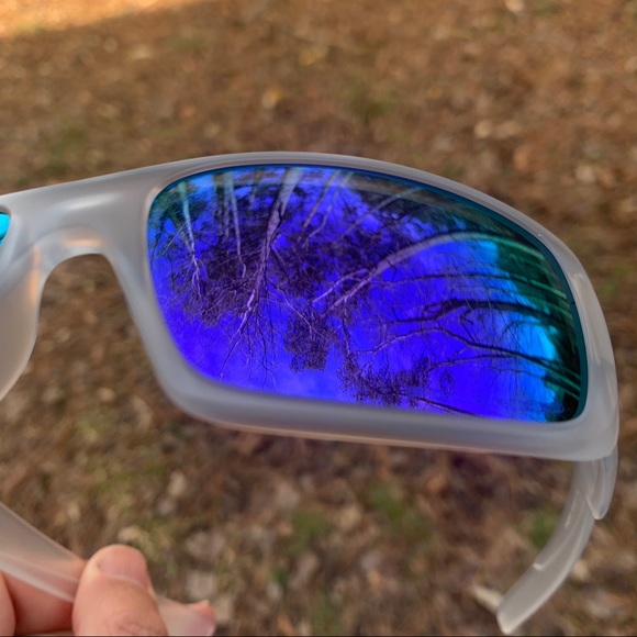 POLARIZED OAKLEY sunglasses for men violet polarized lenses NEW IN BOX! Sport - Picture 6 of 11